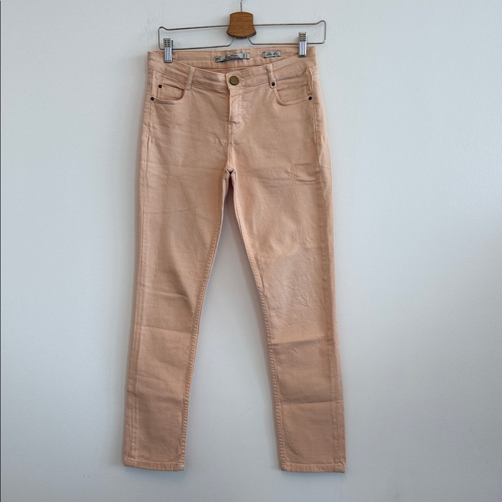 Zara Women's Skinny Jeans in Soft Peach